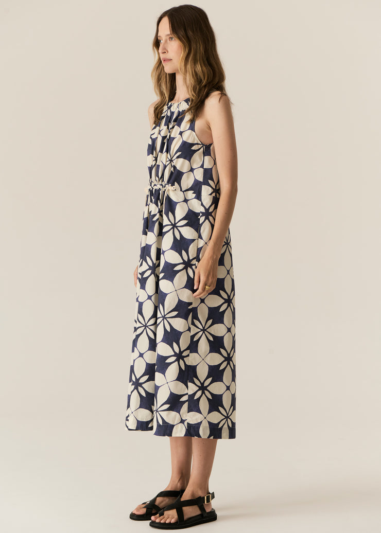 POL - Turin Tank Dress - Blue Turin