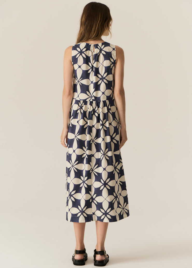 POL - Turin Tank Dress - Blue Turin