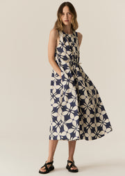 POL - Turin Tank Dress - Blue Turin