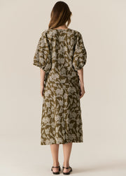 POL - Hugo Skirt - Khaki Embroidery