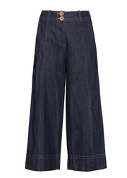 POL - Carsen Crop Pant - Dark Wash
