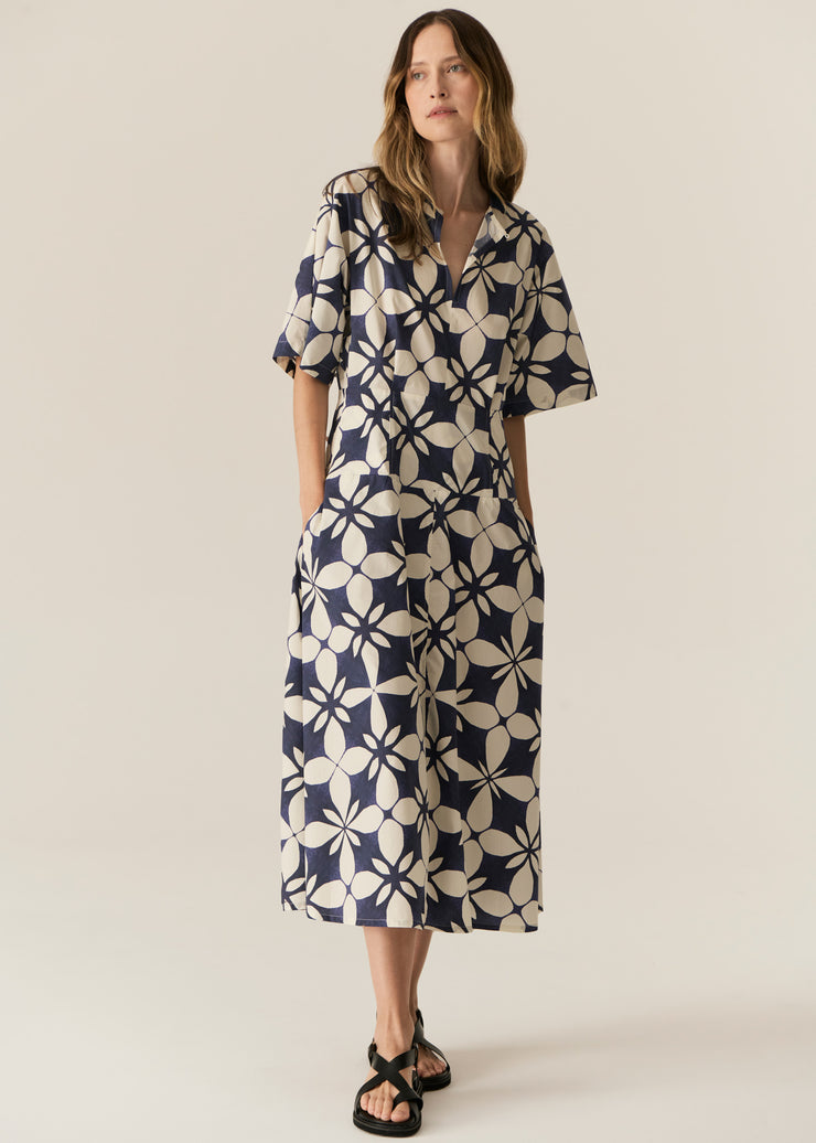 POL - Turin Dress - Blue Turin