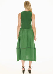 POL - Orlo Lace Tank Dress - Green