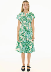 POL - Jaine Tucked Dress - Static Floral