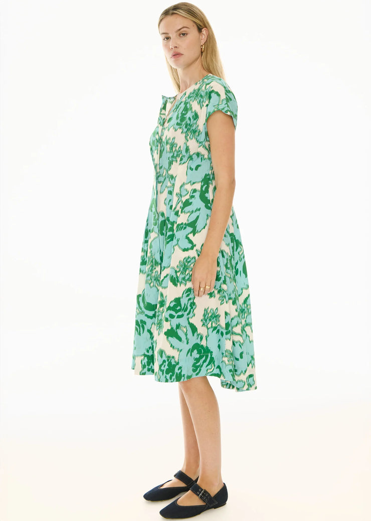 POL - Jaine Tucked Dress - Static Floral