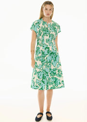 POL - Jaine Tucked Dress - Static Floral