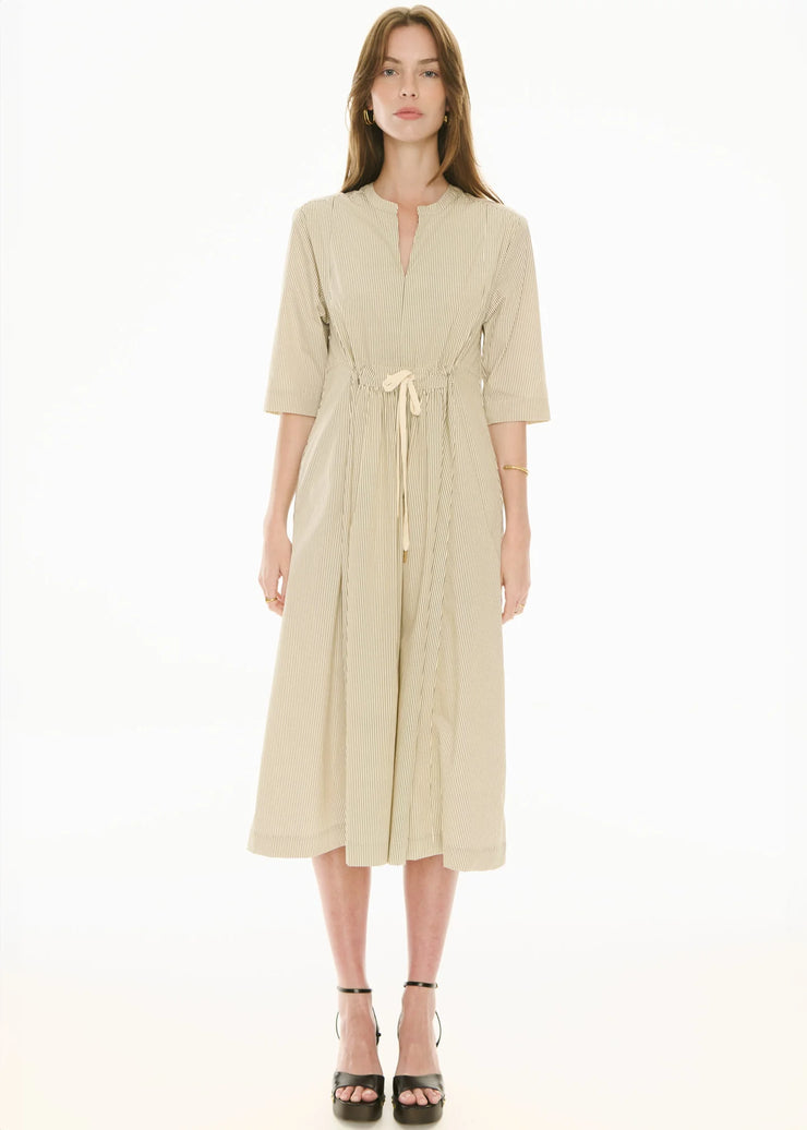 POL - Fable Shirt Dress - Ivory/Ink