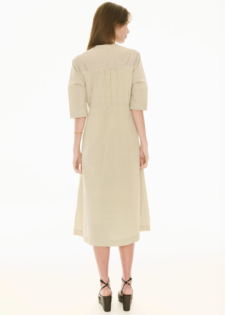 POL - Fable Shirt Dress - Ivory/Ink
