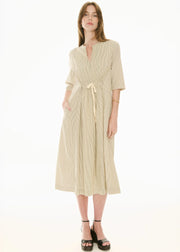 POL - Fable Shirt Dress - Ivory/Ink