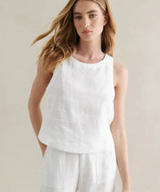 Little Lies - Jude Top - White