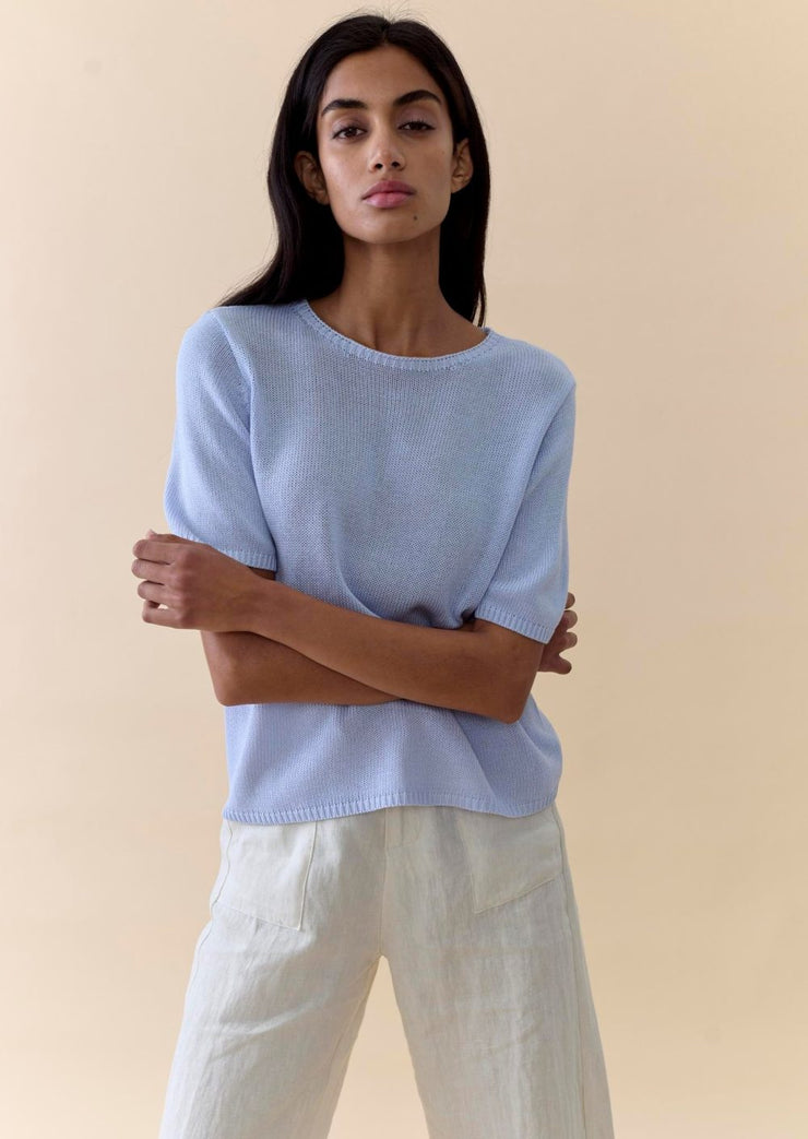 Little Lies - Summer Tee - Soft Blue