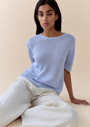 Little Lies - Summer Tee - Soft Blue