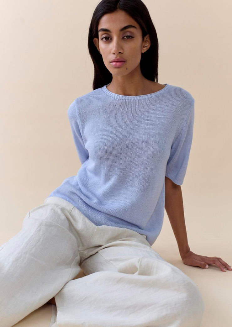 Little Lies - Summer Tee - Soft Blue