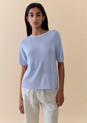 Little Lies - Summer Tee - Soft Blue
