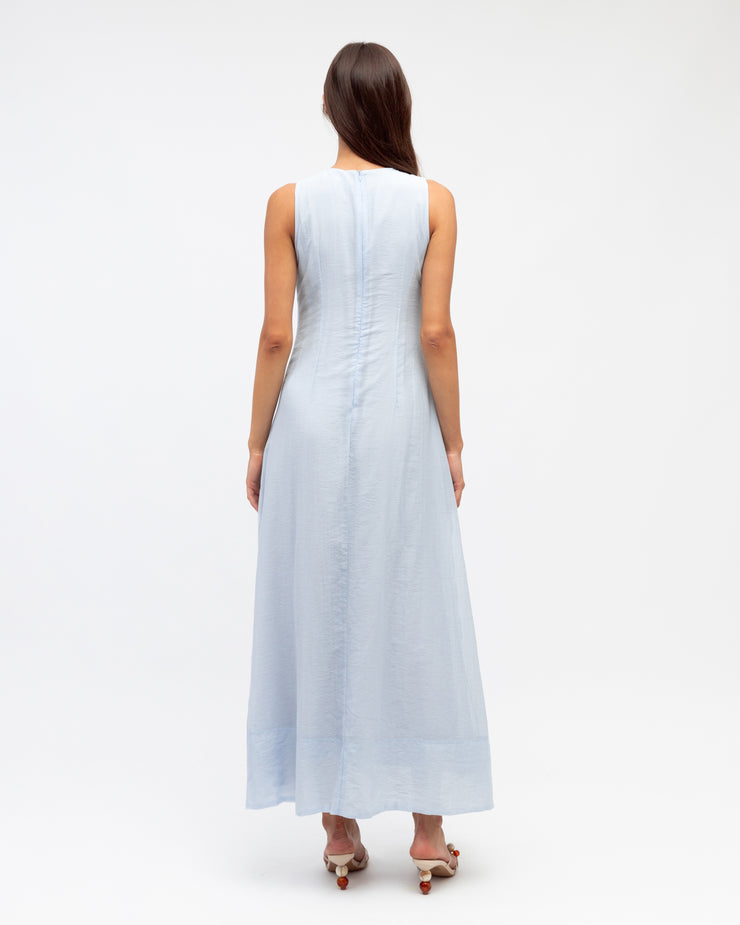 Drinks on The Deck Dress - Pale Blue