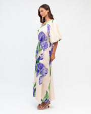 Sweet Iris Maxi Dress - Iris Print