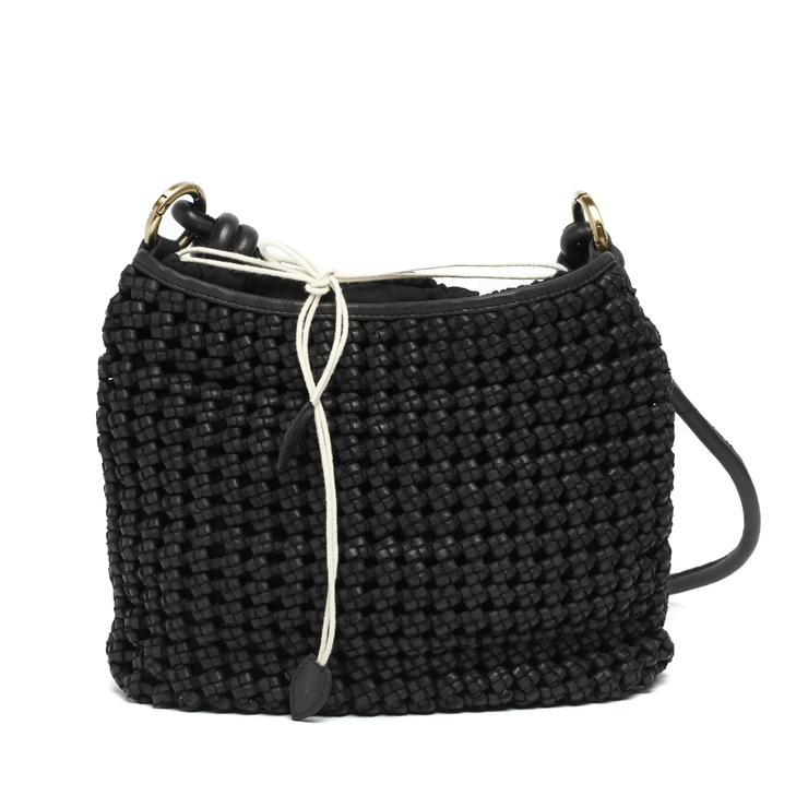 Tallow Woven Leather Bag - Black