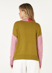 Z&P - Colour Block Trim Jumper - Parfait