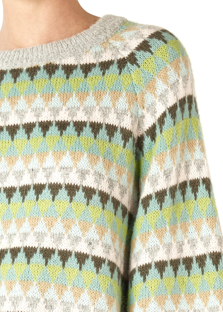 Z&P - Mohair Fairisle Jumper - Marl