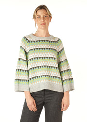 Z&P - Mohair Fairisle Jumper - Marl