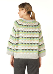 Z&P - Mohair Fairisle Jumper - Marl