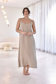 Fundamental Linen Midi - Natural