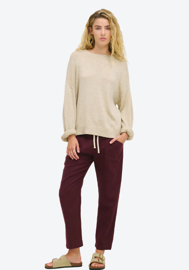 Little Lies - Luxe Pant - Port