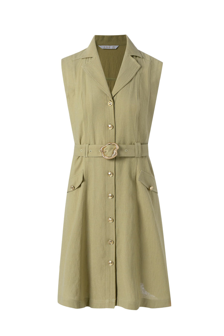 GDS - Delphine Dress - Lily Green