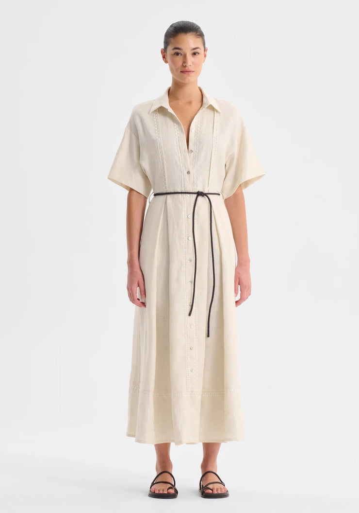 Morrison - Maisey Linen Dress - Ecru